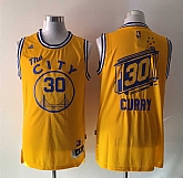 Golden State Warriors #30 Stephen Curry Throwback The City Yellow Jerseys,baseball caps,new era cap wholesale,wholesale hats
